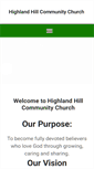 Mobile Screenshot of highlandhillchurch.org